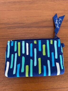 Vera Bradley Zip ID case in Katalina Blues Stripe (2015)